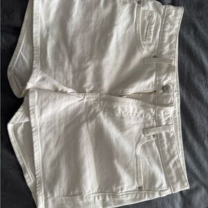 White Denim Shorts